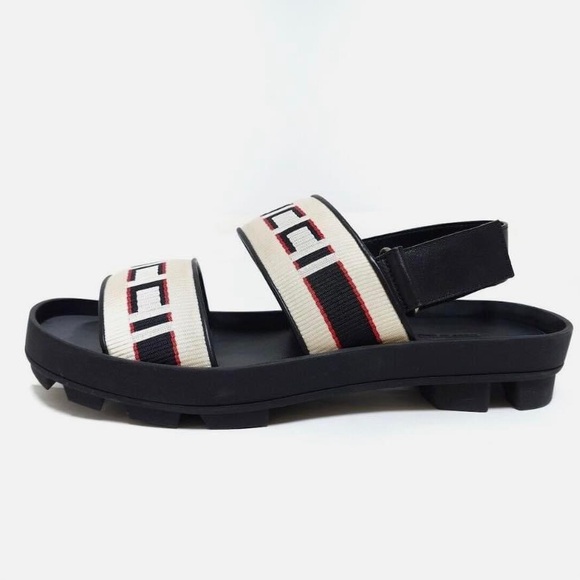 COPY - GUCCI STRIPE STRAP SANDAL - Picture 2 of 4
